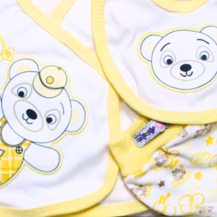 Set maternitate bumbac, nou-nascut, Bear, Yellow - 5 piese [2]