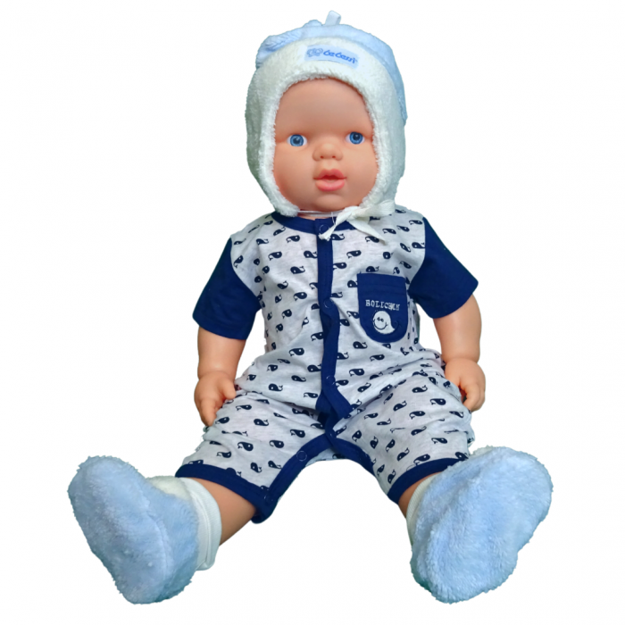 Set Păturica Port Bebe Cocolino – Căciuliță - Botoșei, Bleu ciel [3]