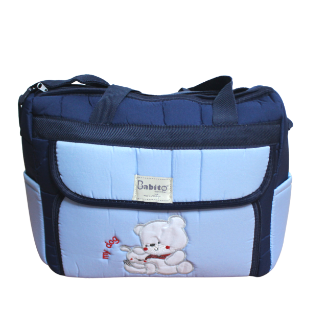 Set port bebe si geanta de maternitate, Bear, Ciel- 2 piese [2]