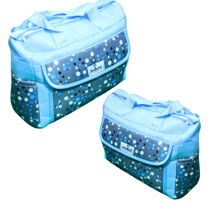 Set port bebe si geanta de maternitate, Bubbles, Turquoise, BebePrice [3]