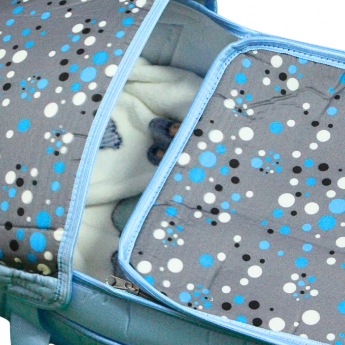 Set port bebe si geanta de maternitate, Bubbles, Turquoise, BebePrice [6]