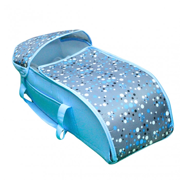 Set port bebe si geanta de maternitate, Bubbles, Turquoise, BebePrice [5]