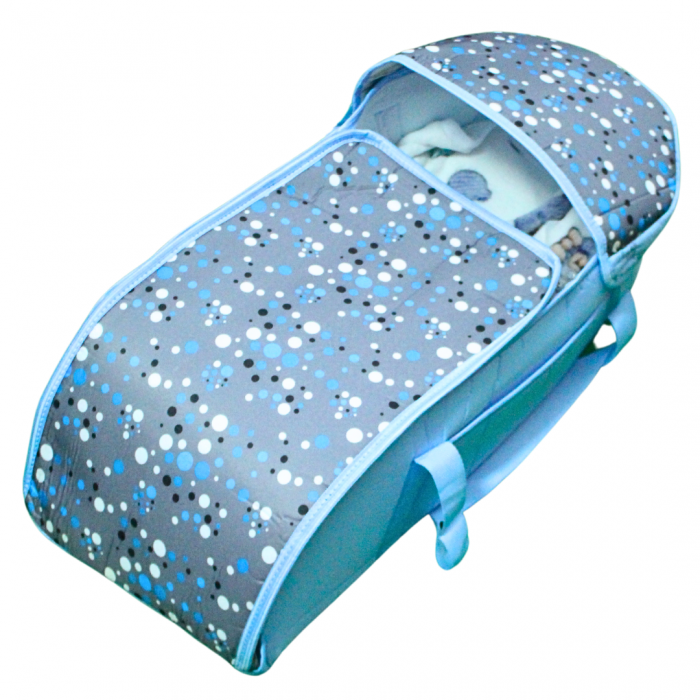 Set port bebe si geanta de maternitate, Bubbles, Turquoise, BebePrice [2]