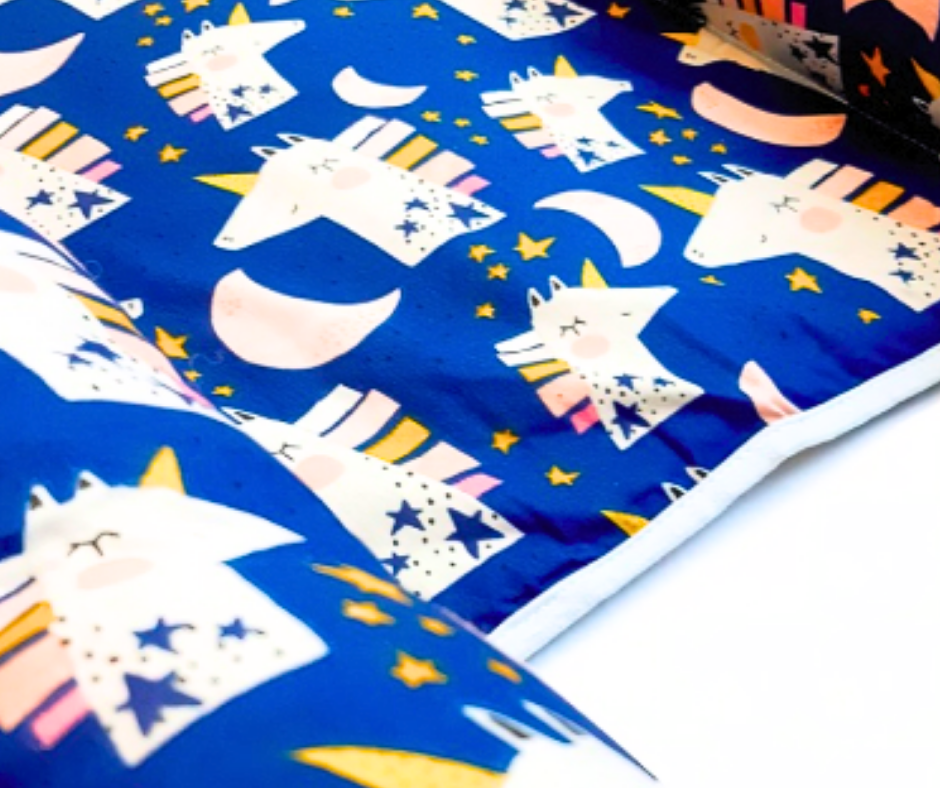 Baby Nest Premium, bumac, umplutura cu fibre din silicon, Navy, Unicorn, BebePrice [6]