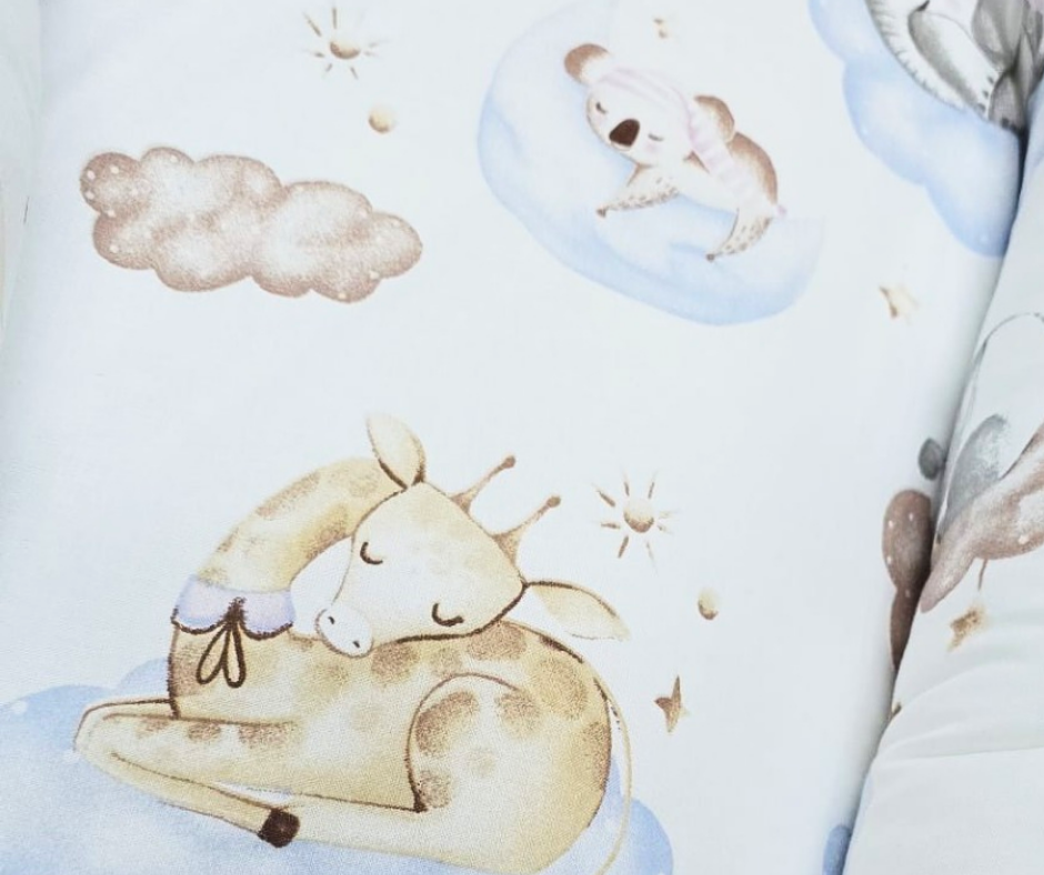 Baby Nest Premium, bumac, umplutura cu fibre din silicon, Animals, BebePrice [5]