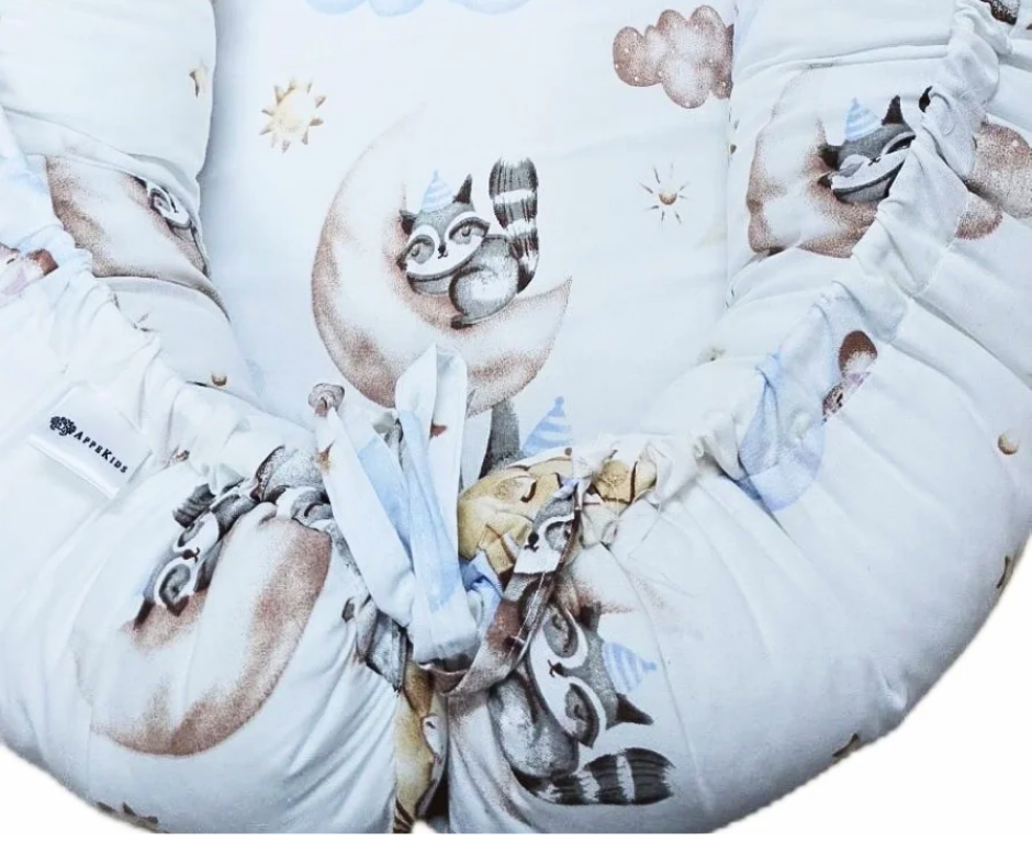 Baby Nest Premium, bumac, umplutura cu fibre din silicon, Animals, BebePrice [4]