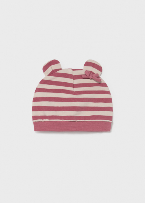 bebeprice Set salopeta, botosei si caciula Mayoral ECOFRIENDS Cranberry [6]