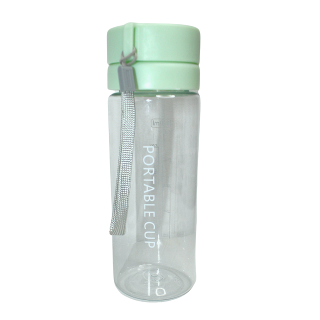 Sticla de apa cu sita, din plastic, Portable Cup, Turcoaz, 600 ml [2]