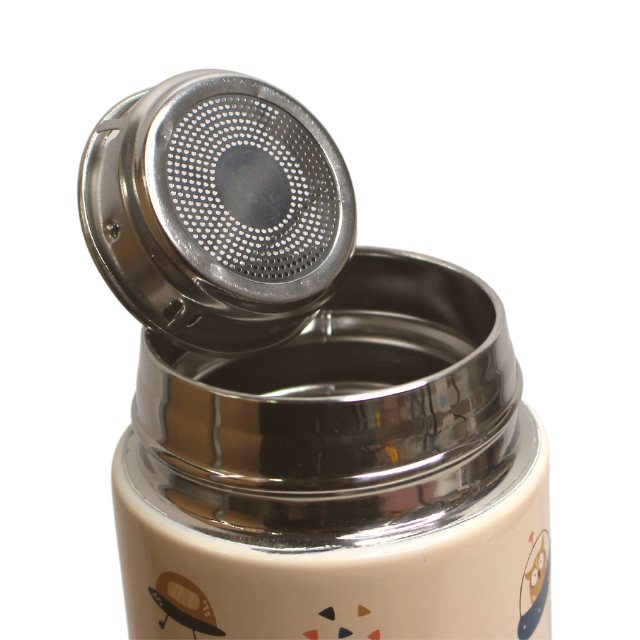 Termos inox cu sita pentru ceai, Galaxy,450 ml, Cream [7]