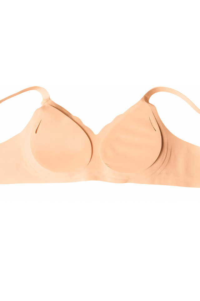 Sutien fara sarma, fara cusaturi, Delicate Shape, Salmon, BebePrice [6]