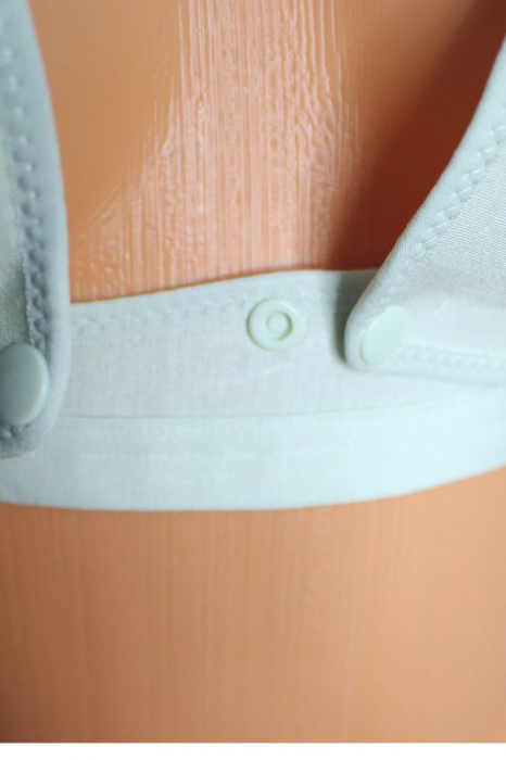 Sutien pentru alaptare cu dantela pe spate, din bumbac, cu deschidere in fata, Bloom, Turquoise [4]