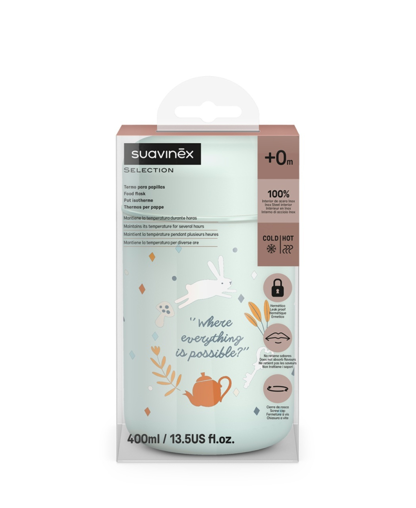 Termos alimentar Wonder 400 ml Green BebePrice.ro [3]