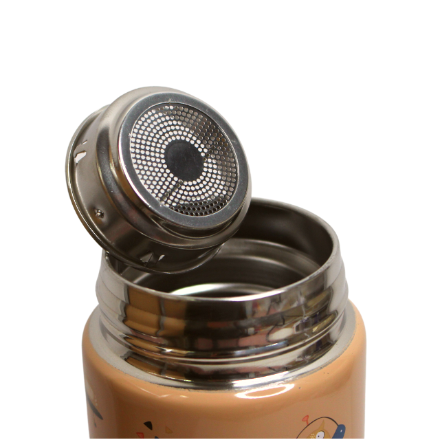 Termos inox cu sita pentru ceai, Galaxy, 450 ml, Brown [3]