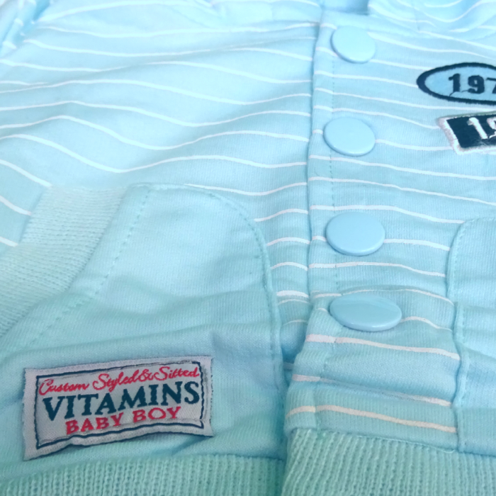 Trening bebe baietel 3 piese, Baseball, Azure [2]