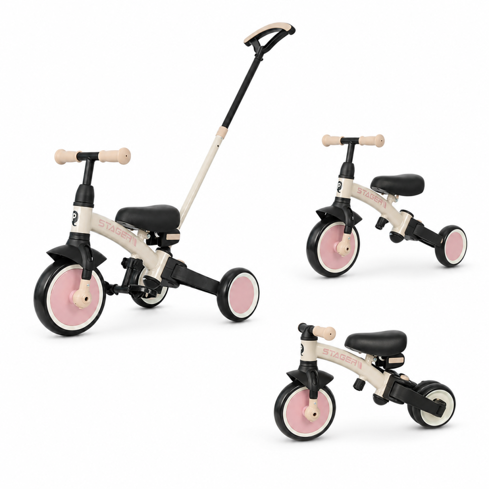 BBP-325QPSTAGER10 Tricicleta evolutiva pliabila STAGER Blush Pink sistem de pliere si 6 ani BebePrice.ro [7]