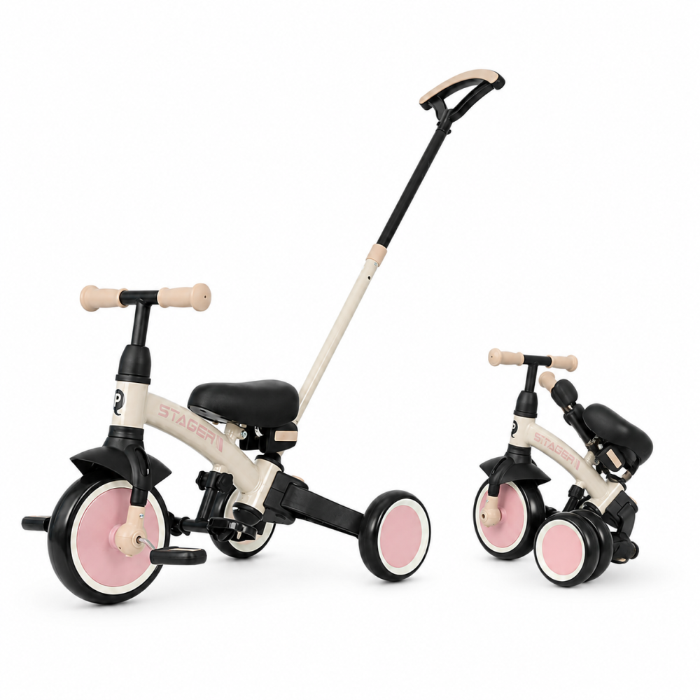 BBP-325QPSTAGER10 Tricicleta evolutiva pliabila STAGER Blush Pink sistem de pliere si 6 ani BebePrice.ro [6]