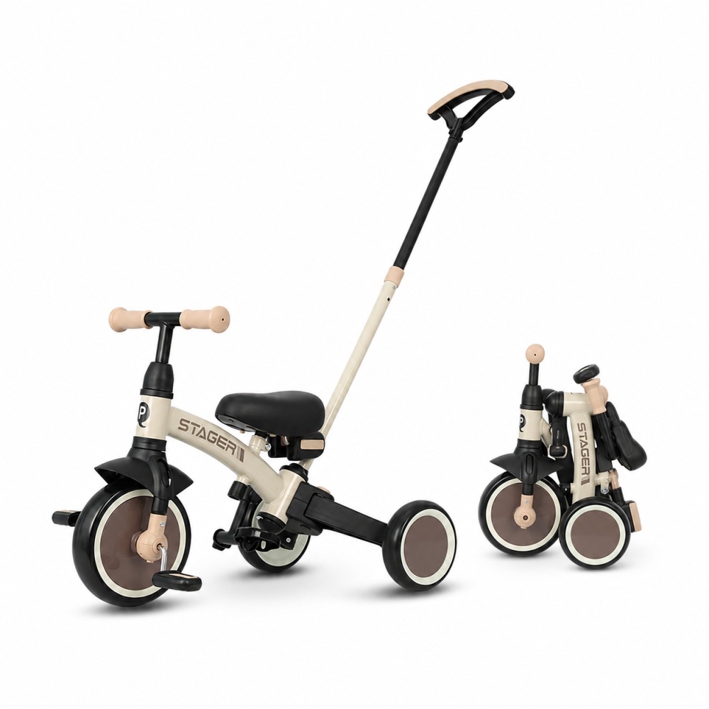 BBP-325QPSTAGER43 Tricicleta evolutiva pliabila STAGER Mocha Brown sistem de pliere si 6 ani BebePrice.ro [4]