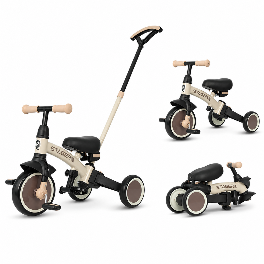 BBP-325QPSTAGER43 Tricicleta evolutiva pliabila STAGER Mocha Brown sistem de pliere si 6 ani BebePrice.ro [5]