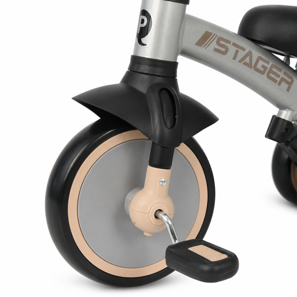 BBP-325QPSTAGER71 Tricicleta evolutiva pliabila STAGER Silver Grey sistem de pliere si 6 ani BebePrice.ro [4]
