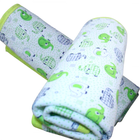 Aleza impermeabila reutilizabila, Baby Elephant Green, 70x50 cm [3]