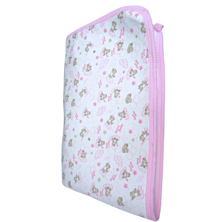Aleza impermeabila reutilizabila, Baby Bear Pink, 70x50 cm [2]