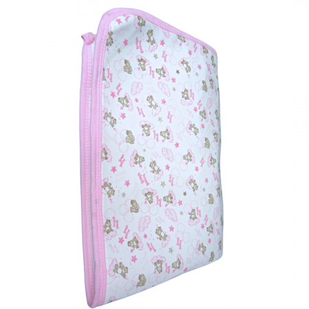 Aleza impermeabila reutilizabila, Baby Bear Pink, 70x50 cm [3]