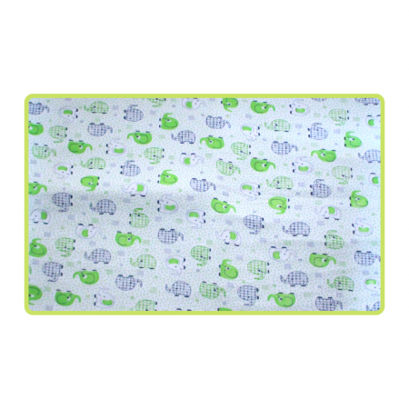 Aleza impermeabila reutilizabila, Baby Elephant Green, 70x50 cm [1]