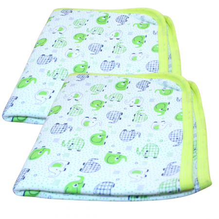 Aleza impermeabila reutilizabila, Baby Elephant Green, 70x50 cm [4]