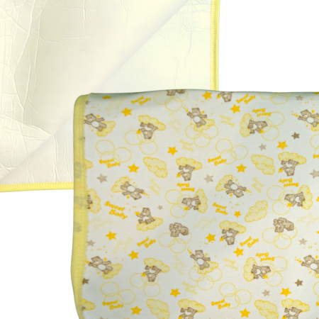 Aleza impermeabila reutilizabila, Baby Bear Yellow, 70x50 cm [3]