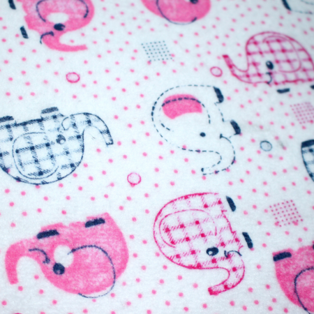 Aleza impermeabila reutilizabila, Baby Elephant Pink, 70x50 cm [5]