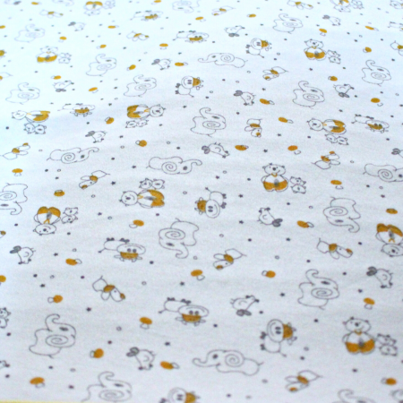 Aleza impermeabila reutilizabila,Jungle, Yellow, 70x50 cm [3]