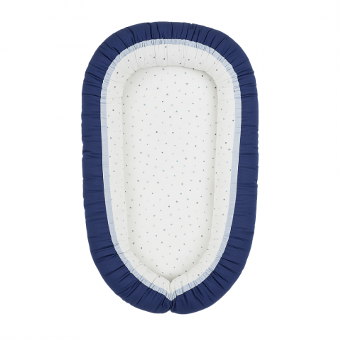 Baby Nest 2 in 1, cuib bebelusi, reversibil, Aqua, BebePrice [2]