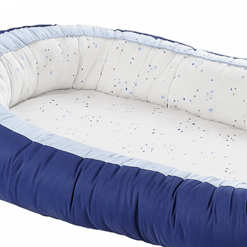 Baby Nest 2 in 1, cuib bebelusi, reversibil, Aqua, BebePrice [1]