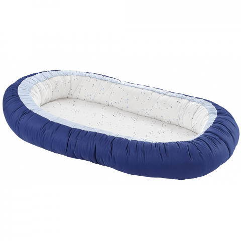 Lenjerii patut & Paturici - Baby Nest 2 in 1, cuib bebelusi, reversibil, Aqua, BebePrice