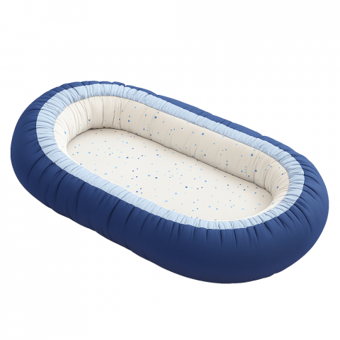 Baby Nest 2 in 1, cuib bebelusi, reversibil, Aqua, BebePrice [5]