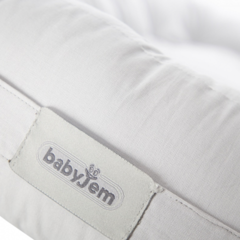 Baby Nest 2 in 1, cuib bebelusi, salteluta versatila si bara de jucarii detasabila, Soft Grey,BebePrice [5]