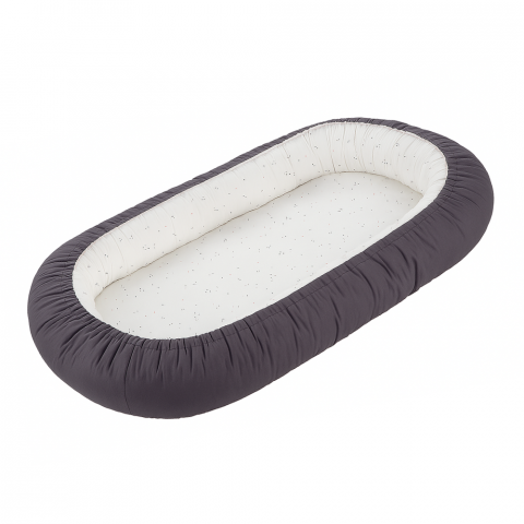 Baby Nest 2 in 1, cuib bebelusi, reversibil, Grey, BebePrice [5]