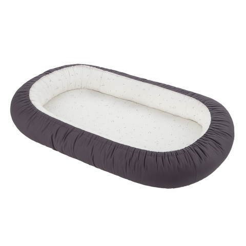 Baby Nest 2 in 1, cuib bebelusi, reversibil, Grey, BebePrice [2]