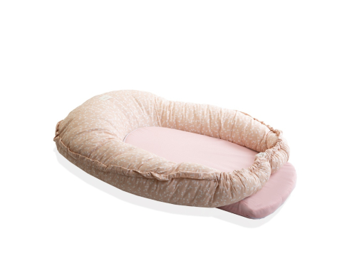 Paturici - Babynest-5-în-1-CozyCushion-Somon-premium-pentru-bebelusi---BebePrice.ro