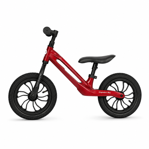 BBP-325QPRACE20 Balance bike Racer Ruby Red roti din cauciuc si elemente de joaca BebePrice.ro [2]