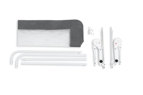 Barieră de protecție pentru pat 120 x 48,5 cm Grey BebePrice.ro [2]