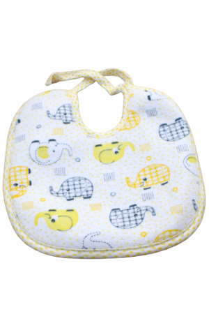 Baveta impermeabila, Baby Elephant, Yellow, BebePrice [0]