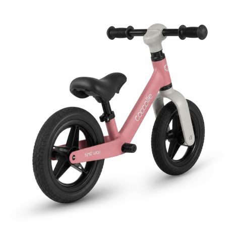 BBP-325010210 Bicicleta fara pedale First Way Blush Pink manevrare cu o singura mana si 45 50 cm BebePrice.ro [2]