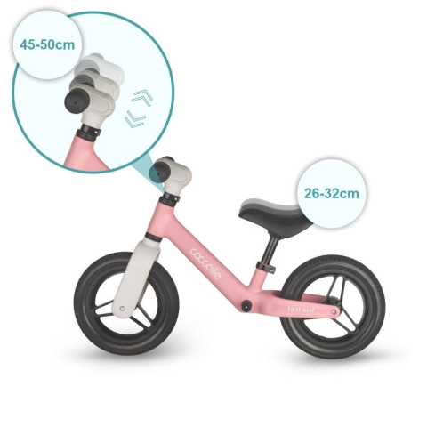 BBP-325010210 Bicicleta fara pedale First Way Blush Pink manevrare cu o singura mana si 45 50 cm BebePrice.ro [3]