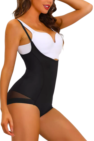 Body modelator cu efect tanga, Invisi fit, black, BebePrice [3]