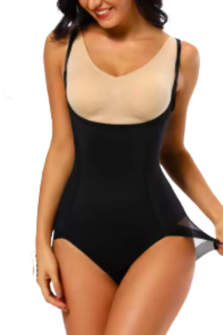 Body modelator cu efect tanga, Invisi fit, black, BebePrice [6]