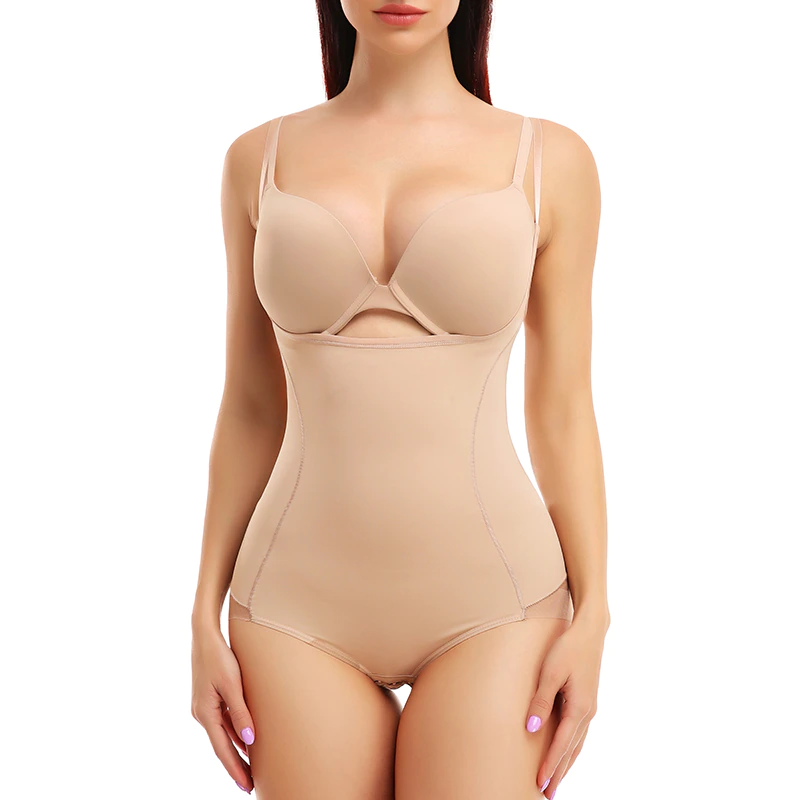 Body modelator cu efect tanga, Invisi fit, beige, BebePrice [10]