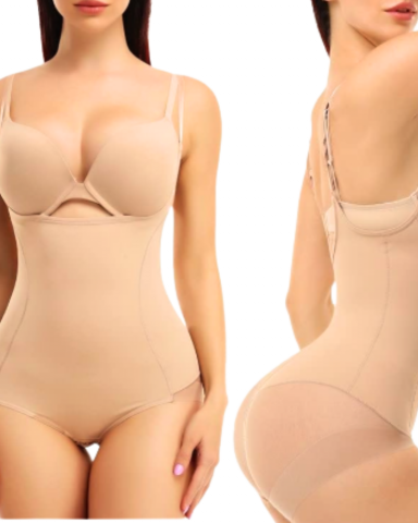 Body modelator cu efect tanga, Invisi fit, beige, BebePrice [12]