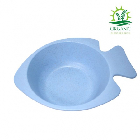 Set 2 castronele, din material organic, Fish [4]