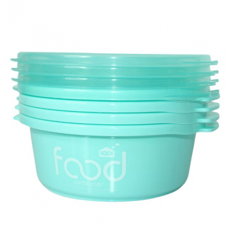 Set 4 caserole pentru cuptorul cu microunde, Food, turcoaz [3]